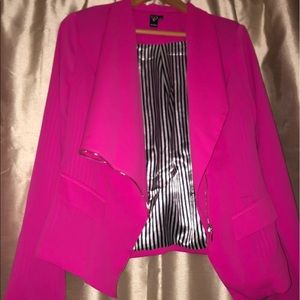 Windsor-  Zippered moto asymmetrical jacket
